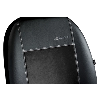 Pokrowce uniwersalne Exclusive Alkantara (czarne)